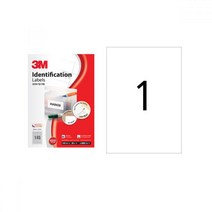 3M 라벨지 21301 1칸 A4 100매 폼텍동일규격 라벨지 폼텍라벨 주소라벨지 바코드라벨지 라벨용지 3M라벨지 폼텍라벨지