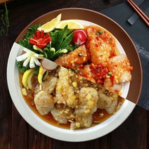 기타 [천하일미] 홍석천 이원일 꿔바로우 탕수육300g 5팩+소스125g 매콤 새콤 5팩 맛 가능, 01_꿔바로우 5팩+소스 매콤 2팩+새콤 3팩