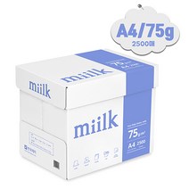 한국제지 밀크 복사용지, A4, 2500매