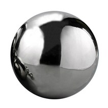 라운드 볼 미러 고광택 반짝이 304 스테인레스 스틸 볼 구 거울 중공 인테리어 장식, 80mm