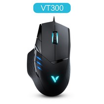 Rapoo VT300 게임용 마우스 큰 손 유선 컴퓨터 노트북 기계식 매크로 프로그래밍 치킨 먹기 게임 LOL, VT300 블랙, 공식 표준