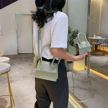 여성 가방 을위한 미니 스퀘어 가죽 핸드백 체인 숄더 백 어 메신저 크로스 레이디 지갑
