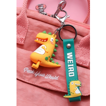 쥬라기공룡 키링 열쇠고리 5색상 새차선물 특이한, 빨간공룡