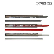 이오비 5mm샤프심 목공연필 제도 스케치 도면 석필케이스 석필대용, 블랙, 1세트(12개입)
