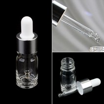 투명 유리 스포이드 공병 5ml 10개 아로마오일 화장품용기 갈색유리병