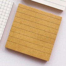크라프트 무지 접착 메모지유선, 크라프트 무지 접착 메모지(유선)