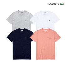라코스테 남녀공용 크루넥 피마코튼 반팔 라운드 티셔츠