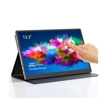 Miktver 휴대용 모니터 10.5인치 FHD 1920x1280 IPS 100% SRGB 컴퓨터 PC 전화 맥 Xbox PS4용 소형 노트북 스마트 커버가 있는 USB C HDM, 13.3 touchscreen