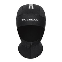 5MM 다이빙 모자 Keep Warm 네오프렌 스쿠버 후드 후드 어깨 포함 Sun-proof Winter Warm Surfing Swim Cap for Men 【S], ,【중】