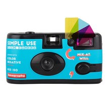 로모그래피 로모카메라 심플유즈 컬러(400-36컷 필름내장)플래쉬 다회용카메라, 로모카메라 심플유즈 컬러(400/36컷) 다회용, 1개