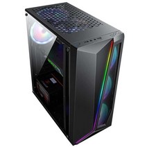 게이밍 pc조립 diy 조립컴퓨터 케이스 해외 배송 공장 직접 판매 RGB LED 스트립 ATX ITX 7 PCI 슬롯 USB 2.0 3.0 PC 게이머가있는 미드 타워, 협력사, 1-단일 상자