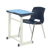 YWBHS 기획모델15, (YWBHS) 기획실버 책상 우레탄상판(노랑), 맥스의자(베이지)