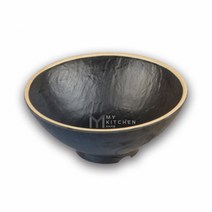 앤틱블랙 운석볼-마라탕그릇 면기 샐러드볼, 2호(6인치)