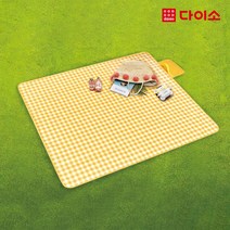 [다이소]체크무늬 방수 돗자리(145x125 cm)-1036742, 1개