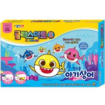 종이나라 핑크퐁 아기상어 글라스 아트 11색 데코 용품