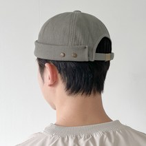 남녀공용 데일리 무지 엔틱버튼 와치캡 숏비니 챙없는 레옹 모자
