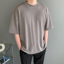 데이든 남여공용 스판 오버핏 반팔 티셔츠