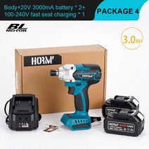 스크류드라이버 전동드라이버 브러시 임팩트 드릴 무선 전기 스크루 3 단 핸드 해머 마키타 배터리용 공구 20V, 15.2Battery 3.0A - UK