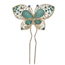 예가한복 성인 뒤꽂이 나비큐빅 하늘