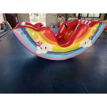 에어시소 실내 바이킹 에어바운스 오리배 튜브 시소 장난감 풍선 미끄럼틀 바나나시소, 레인보우 보트 2.2-1.2-0.9m