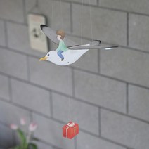 [천삼백케이] [네모망고] [버드힐링모빌 시즌2] 날갯짓하는 새모빌 아이와 새