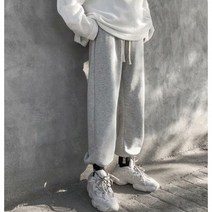 HY COM 남성 편안한 트레이닝 위아래 밴딩 바지