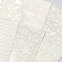 투명 패턴 스티커 포용 도무송 탑꾸 탑로더 꾸미기 6종 세트 캐리어 빈티지 다꾸 구디백 아이패드 폰꾸 폴꾸 다이어리 노트북 감성 방수 필름 핸드폰 장식 데코