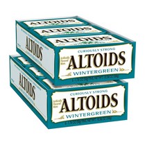 Altoids Classic Wintergreen Breath Mints 알토이즈 클래식 윈터그린 브레스 민트 1.76oz(50g) 12개입, 1세트