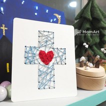 맘아트 DIY 스트링아트 키트 크리스마스 트리 만들기, A.화이트