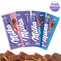 밀카 타블렛 초콜릿 100g 6개(5가지 맛), 밀카 100g 알프스밀크 6개, 6개