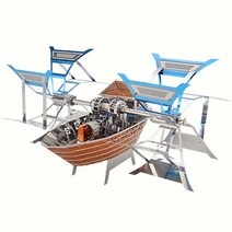 Microworld 파워 로잉 보트 메탈빌드 3D입체퍼즐, boat