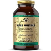 solgar male multiple 180정 - 멀티비타민 미네랄 앰프 남성용 허벌 포뮬러 - 고급 식물성 영양소 - 비건 글루텐 프리 유제품 프리 - 90인분, 180카운트(1팩)