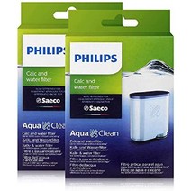 필립스 Saeco CA6903 01 AquaClean 석회제거 정수 필터 커피머신 반자동, 2개 세트