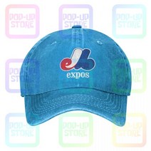 Montreal Expos 야구 퀘벡 캐나다 로얄 워시 데님 모자 트럭 운전사 남여, [01] One Size, [04] Blue