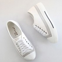 에이치플러스몰 3컬러 통굽 키높이 스니커즈 2컬러 레더 캔버스화