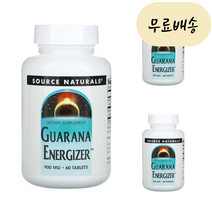 과라나 추출물 Guarana Seed 900mg 60개입 [미국 직배송], 1개, 60정, 60개