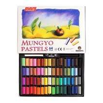 [조한스토어] 문교 사각 소프트 파스텔 세트 일반용 짧은 MPS 27mmX8mm, 64색