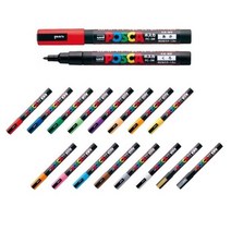 미쯔비시 유니 포스카 1M 3M 5M 8K PC-1M/PC-3M/PC-5M/PC-8K 겹쳐쓰기펜 수성잉크데코펜, PC-5M핑크(13)