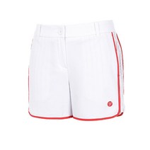 볼빅 클리어런스여성 골프 레터링 스트라이프 배색 숏팬츠 VLHPJ531 WH