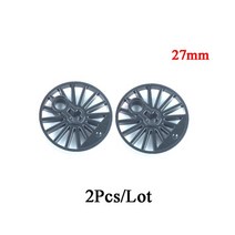바퀴 업그레이드 원격 제어 부품 모터 적합 10254 기차 빌딩 블록 세트 Diy 전원 장난감, [18] 2Pcs 27mm-Wheels