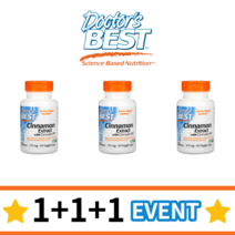 2+1 닥터스베스트 시나몬 계피 추출물 125mg Cinnulin 시눌린 PF 60베지캡슐, 1개, 60정