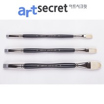 새한아트 아트시크릿 503 FB 필버트 다용도 수채화 아크릴 유화 브러쉬 붓, 18호