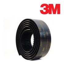3M 듀얼락 SJ3550 블랙 초강력 탈부착 찍찍이 벨크로 테이프 폭1인치 길이 1m, 4개