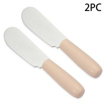 치즈 그라인더 치즈 그레이터 12pcs 미니 스테인레스 스틸 주걱 스크레이퍼 나이프 아침 샌드위치 치즈 슬라이서 스프레더 버터 나이프 플라스틱 손잡이, 2개