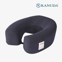 [가누다] 목베개 릴렉스 메모리폼 경추 기능성 휴대용 베개, 다크네이비