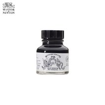 윈저앤뉴튼 드로잉 잉크 30ml 인디언잉크 블랙 1갑 6개입, WI1010030  1갑 6개