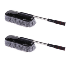 로한스 차량 청소브러쉬 먼지털이개 2개, 대형 청소브러쉬2개