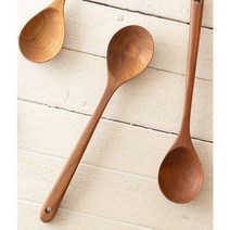 티크나무 깊은 볶음주걱 고급 볶음기 나무 조리도구, 티크 깊은 볶음기