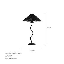 침실 거실 스탠드 조명 북유럽 플리츠 패브릭 Led 플로어 램프 홈 데코 소파 코너 스탠딩 테이블, [02] warm light