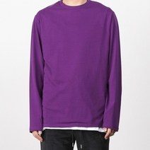 [페이탈리즘] Pigment washing sleeve T-shirt (purple) jp